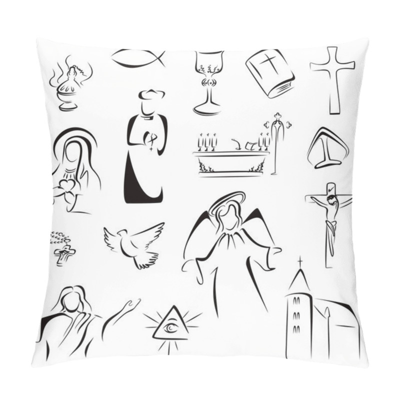 Personality  Religion Icons Pillow Covers