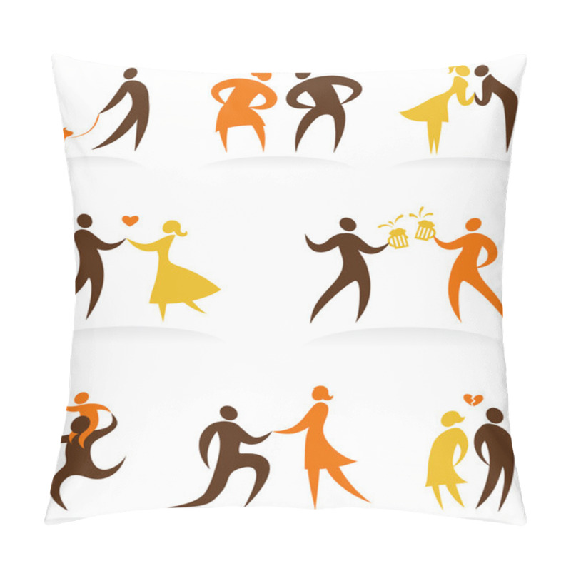 Personality  Wedding Icons - 1 Pillow Covers