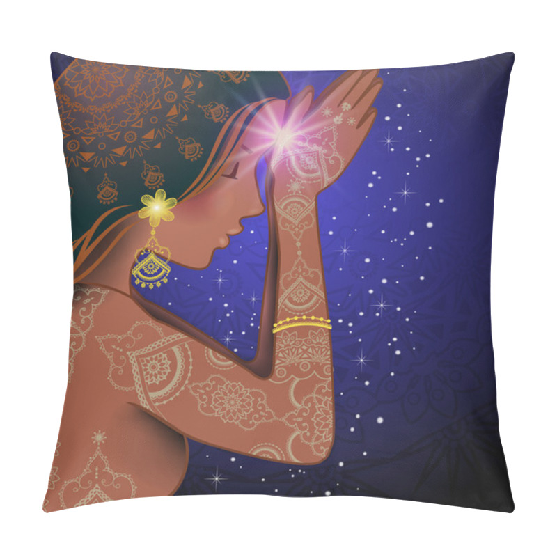 Personality  Namaste Woman Decorated Pillow Covers