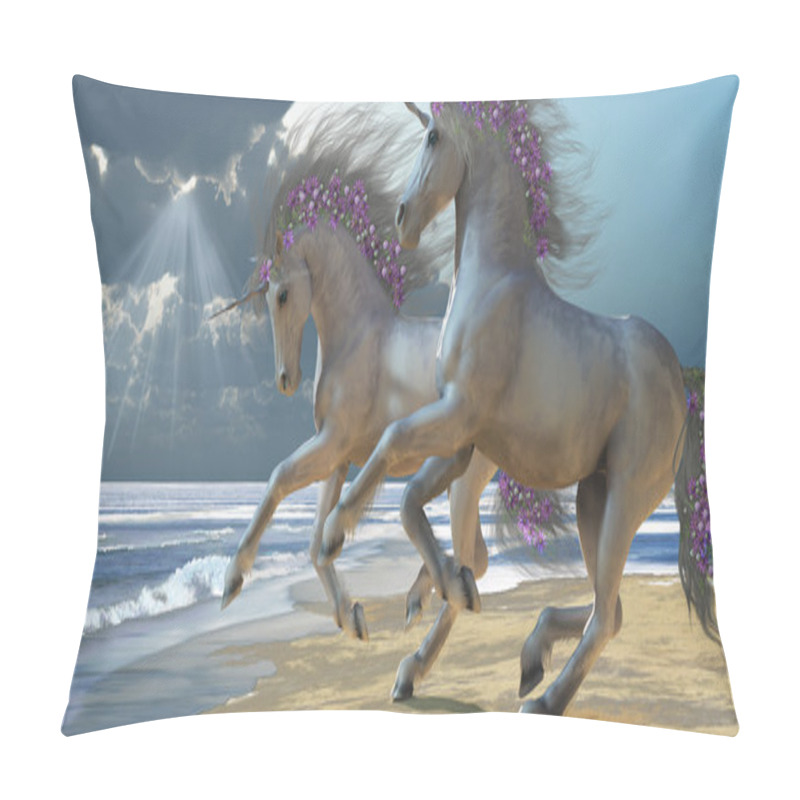 Personality  Playing Unicorns Part 2 Pillow Covers