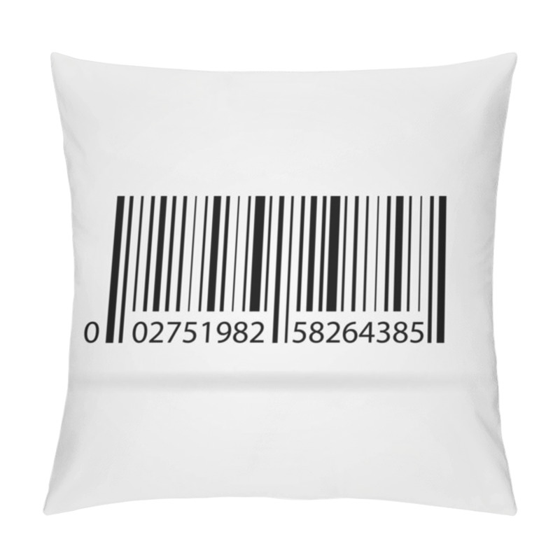 Personality  Image Of A Barcode Isolated On A White Background. Pillow Covers