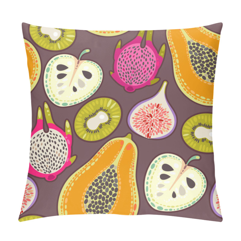 Personality  Seamless Exotic Fruit Pillow Covers