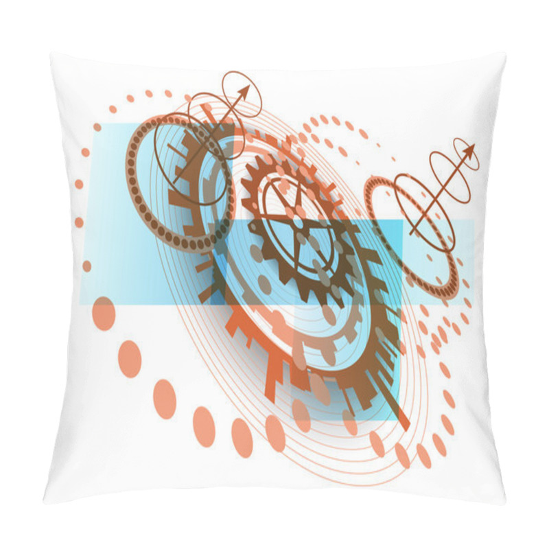 Personality  Abstract Circles Technology Background  Pillow Covers