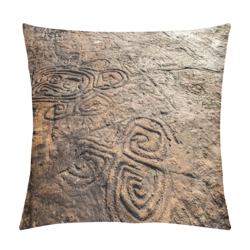 Personality  Rock Paintings At The Dominican Republic Pillow Covers