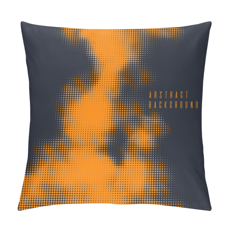 Personality  Monochrome Printing Raster, Abstract Vector Halftone Background. Pillow Covers