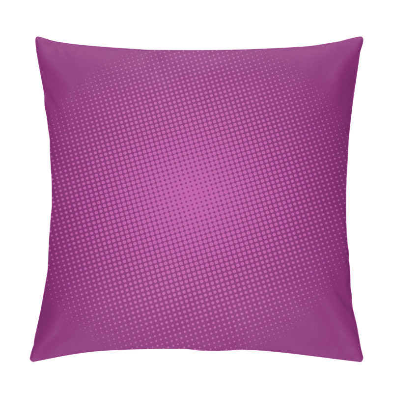 Personality  Dots On Purple Background, Pop Art Background Pillow Covers