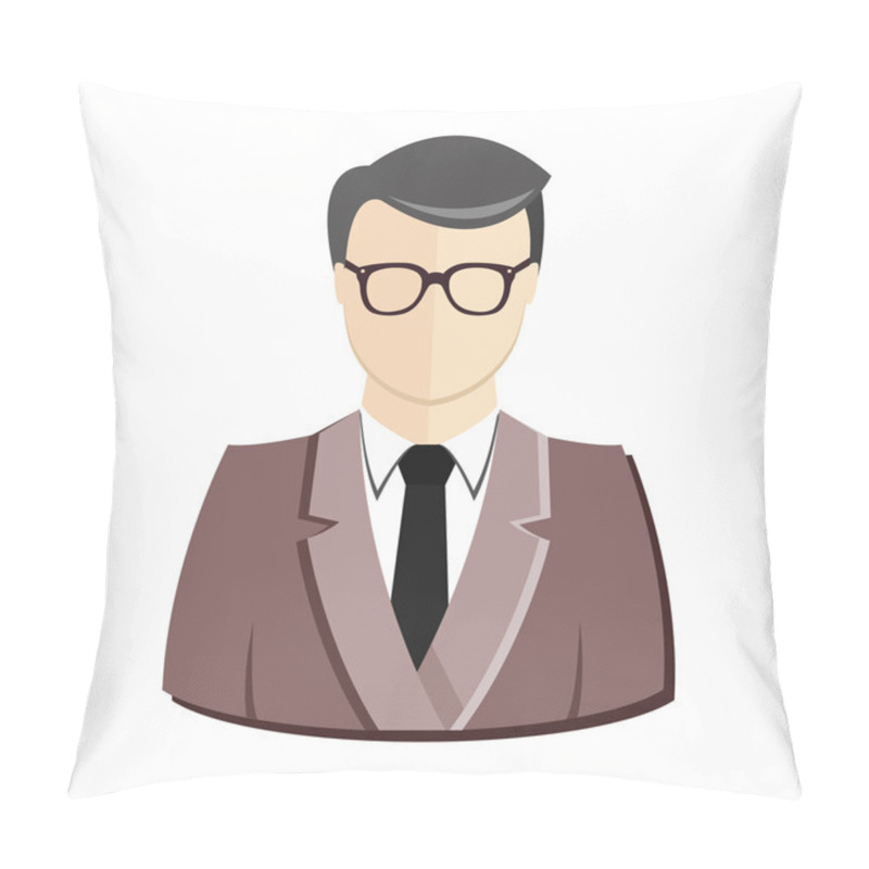 Personality  Vector Office Man Icon Pillow Covers