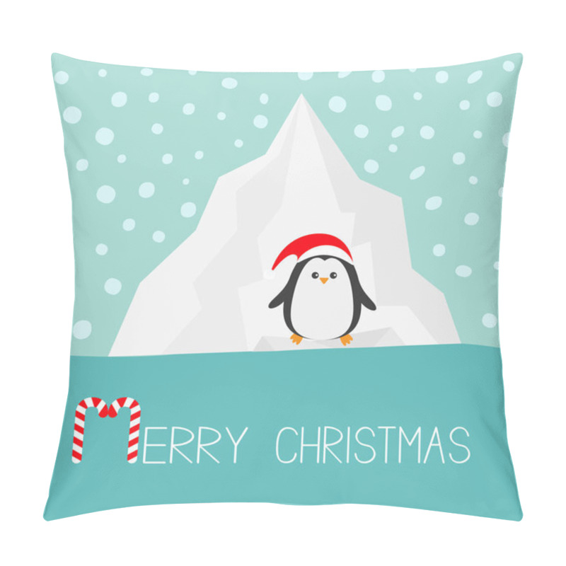 Personality  Cute Penguin In Santa Hat Pillow Covers