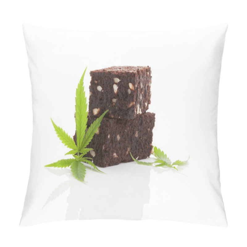 Personality  Cannabis Brownie. Pillow Covers