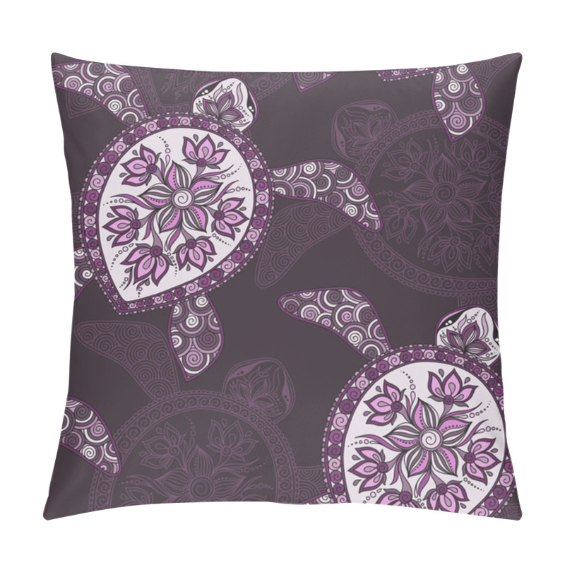 Personality  Seamless Pattern With Turtles Pillow Covers