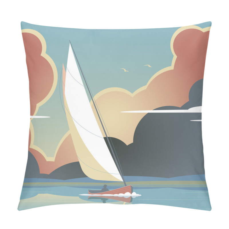 Personality  Evening Sail Pillow Covers