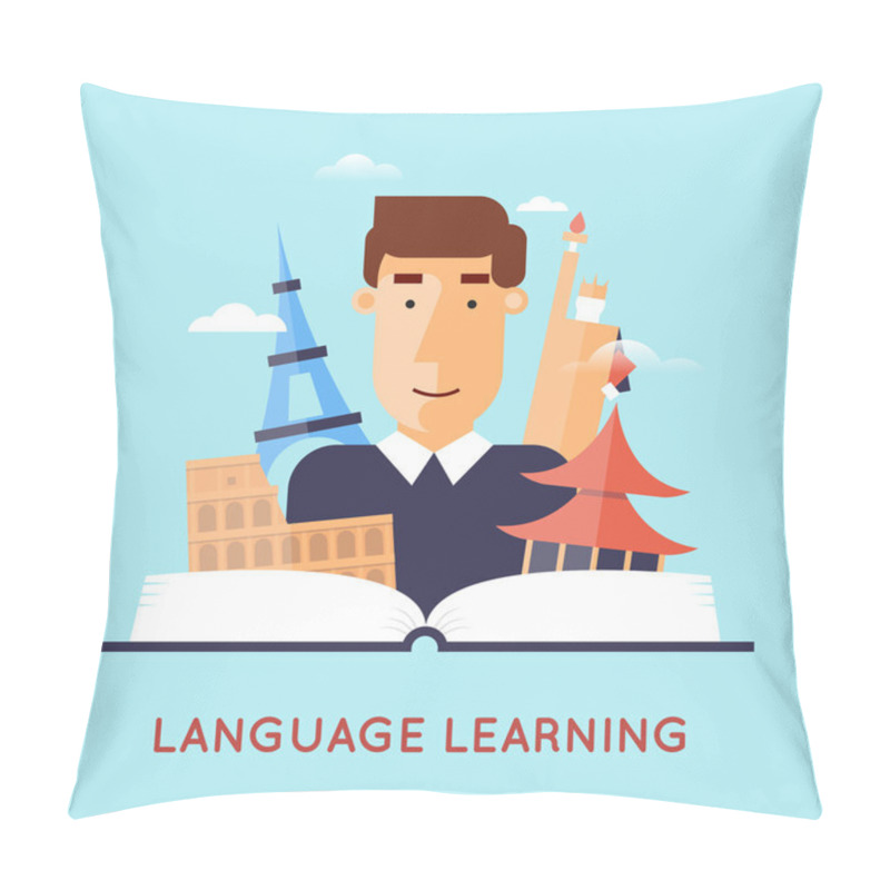 Personality  Learning Foreign Languages Pillow Covers