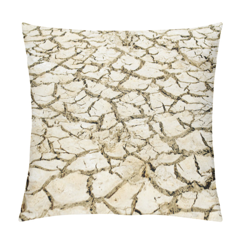 Personality  Land With Dry And Cracked Ground. Pillow Covers