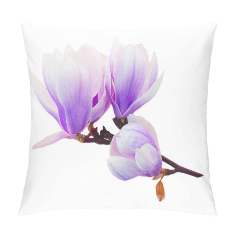 Personality  Blossoming Pink Magnolia Flowers Pillow Covers