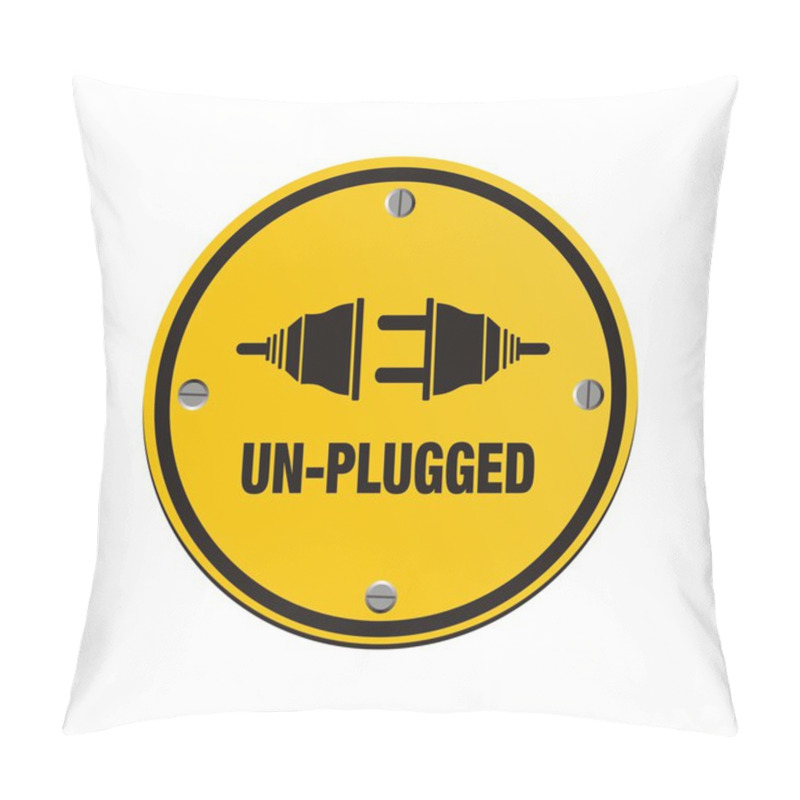 Personality  Unplug Circle Signs Pillow Covers