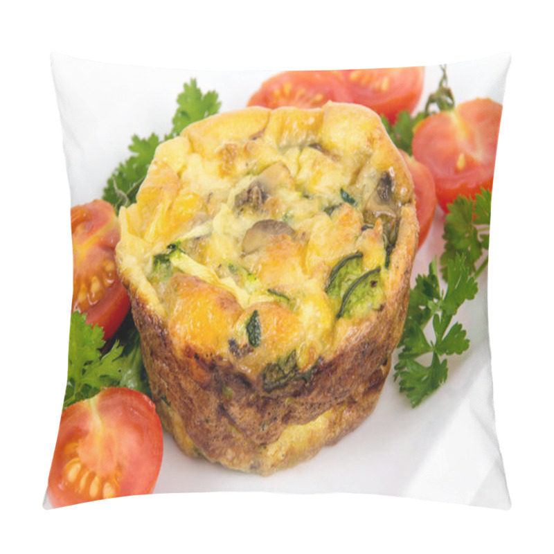 Personality  Egg Muffin Cup Dinner Quiche And Omelet Style Pillow Covers