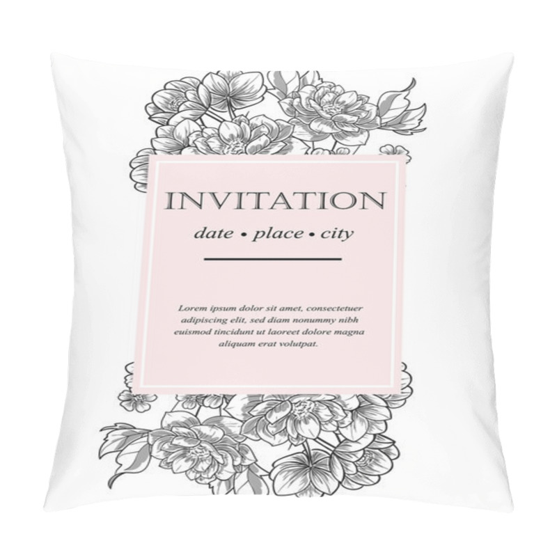 Personality  Wedding Invitation Cards Pillow Covers