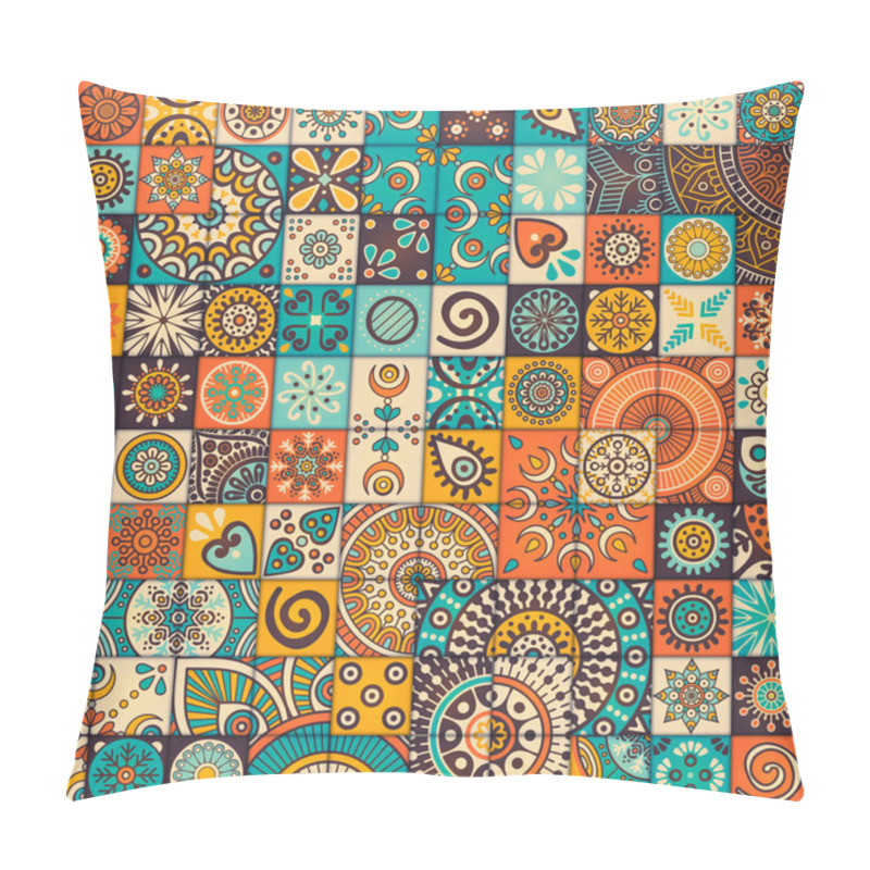 Personality  Ethnic Floral Seamless Pattern Pillow Covers