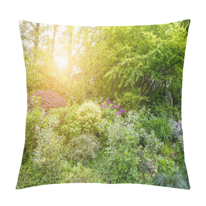 Personality  Green Trees In The Park Pillow Covers