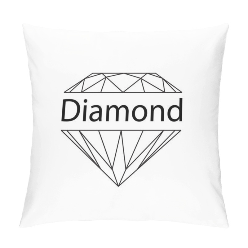 Personality  Diamonds On White Background Pillow Covers