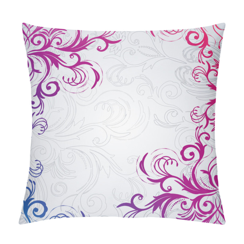 Personality  Abstract Floral Background With East Flowers. Pillow Covers