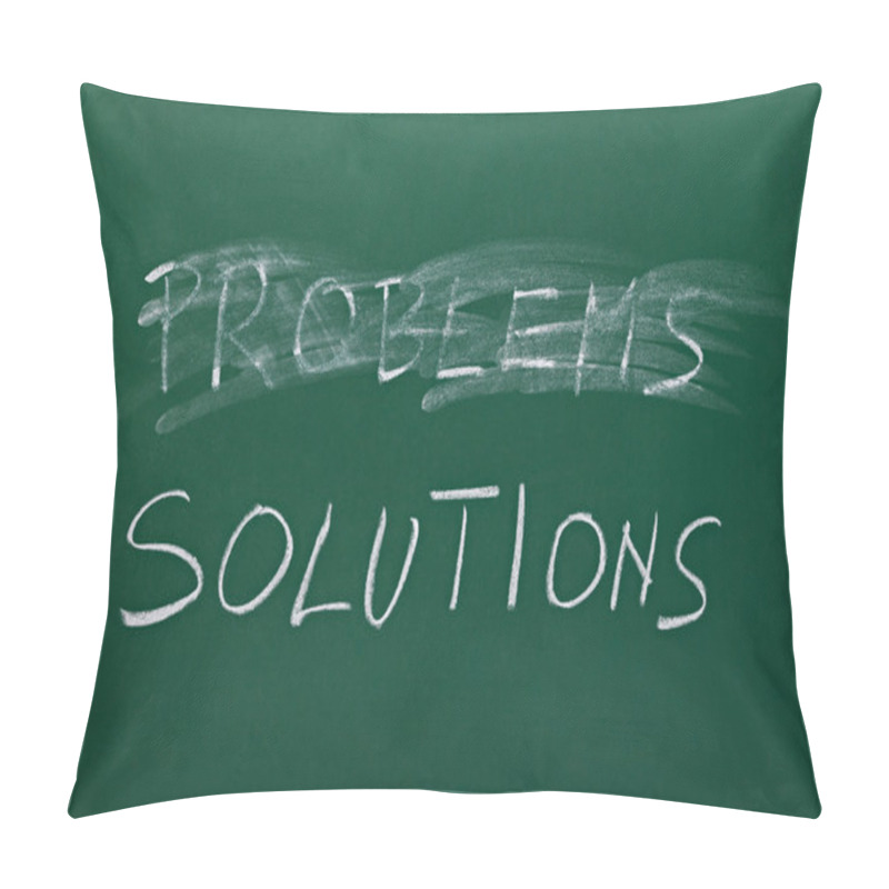 Personality  Problems And Solutions Words On Chalk Board Pillow Covers