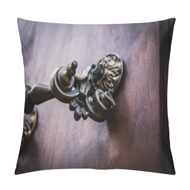 Personality  Ancient Doors Close Up Within The Historical Streets Of Rome Pillow Covers