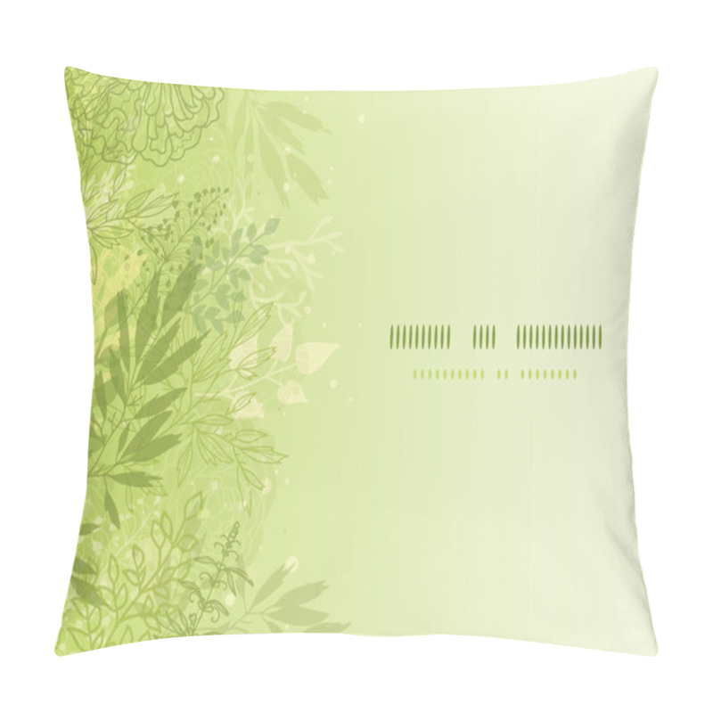 Personality  Fresh Glowing Spring Plants Horizontal Background Pillow Covers