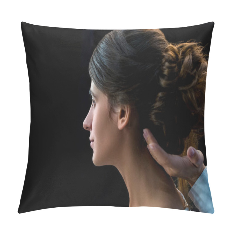 Personality  Hairdresser Doing Hairstyle Pillow Covers