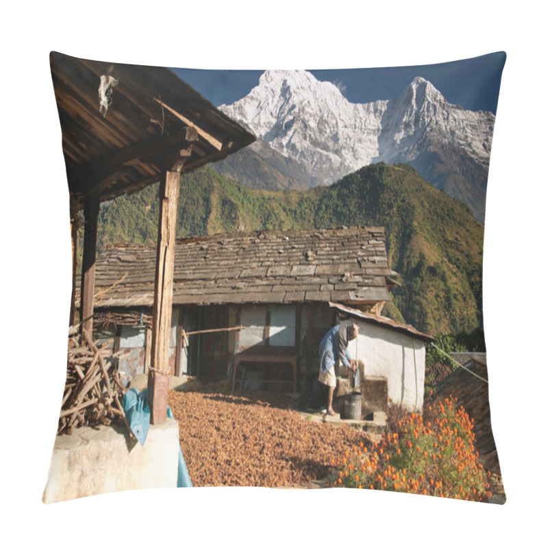 Personality  Himalayan Village, Nepal Pillow Covers