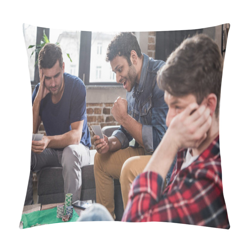 Personality  Men Playing Cards Pillow Covers