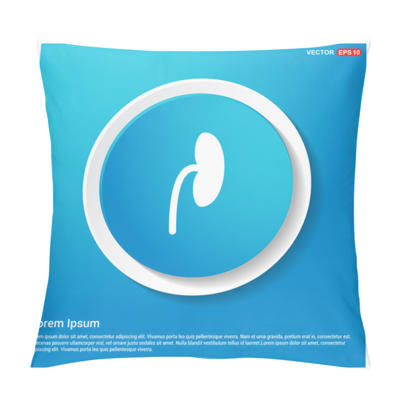 Personality  Nephrology Icon With Kidney Pillow Covers