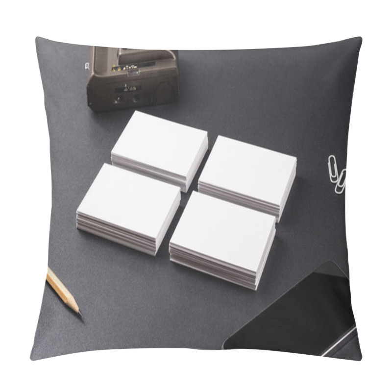 Personality  Business Cards Isolated On Black Pillow Covers