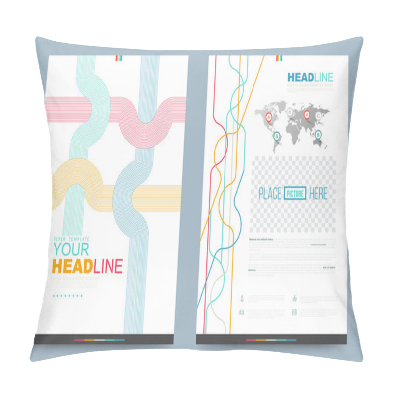 Personality  Vector Cover Design Template Pillow Covers