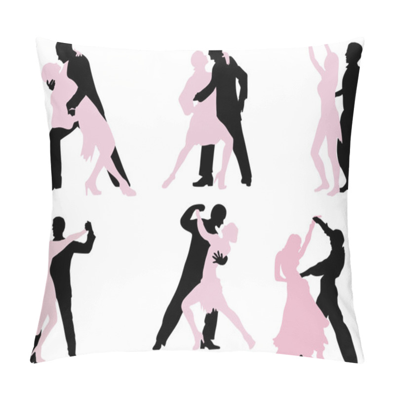 Personality  Black And Pink Dancers Pillow Covers