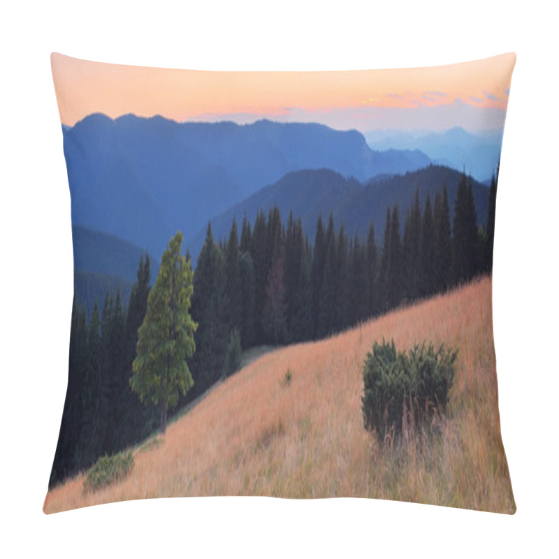 Personality  Evening View Of The Mountains Pillow Covers