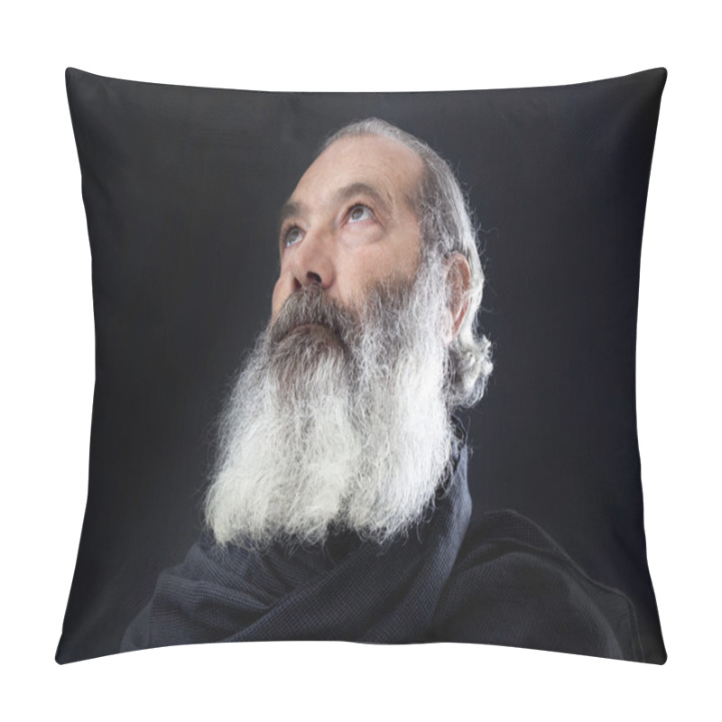 Personality  Senior With Full White Beard Pillow Covers