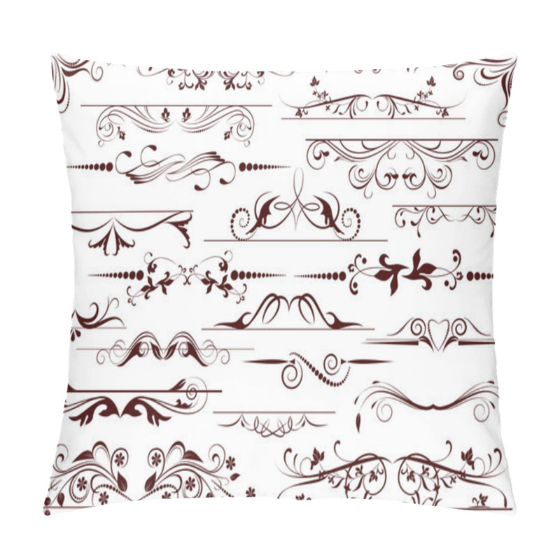 Personality  Set Of Decorative Elements For Editable And Design Pillow Covers