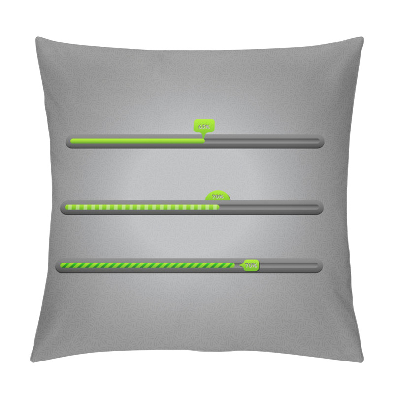 Personality  Vector Loading Bars. Vector Illustration  Pillow Covers