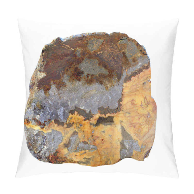 Personality  Lead Ore On A White Background Pillow Covers