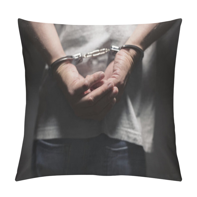 Personality  Man With Handcuffed Hands  Pillow Covers