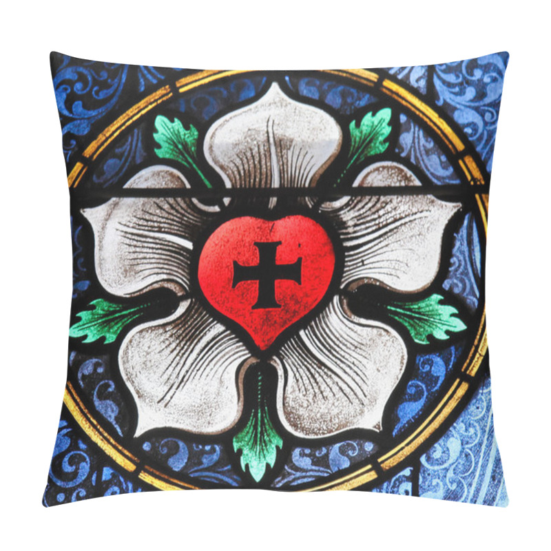 Personality  Sacred Heart - Stained Glass Pillow Covers