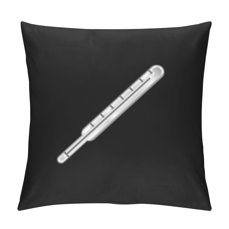 Personality  Body Thermometer Silver Plated Metallic Icon Pillow Covers