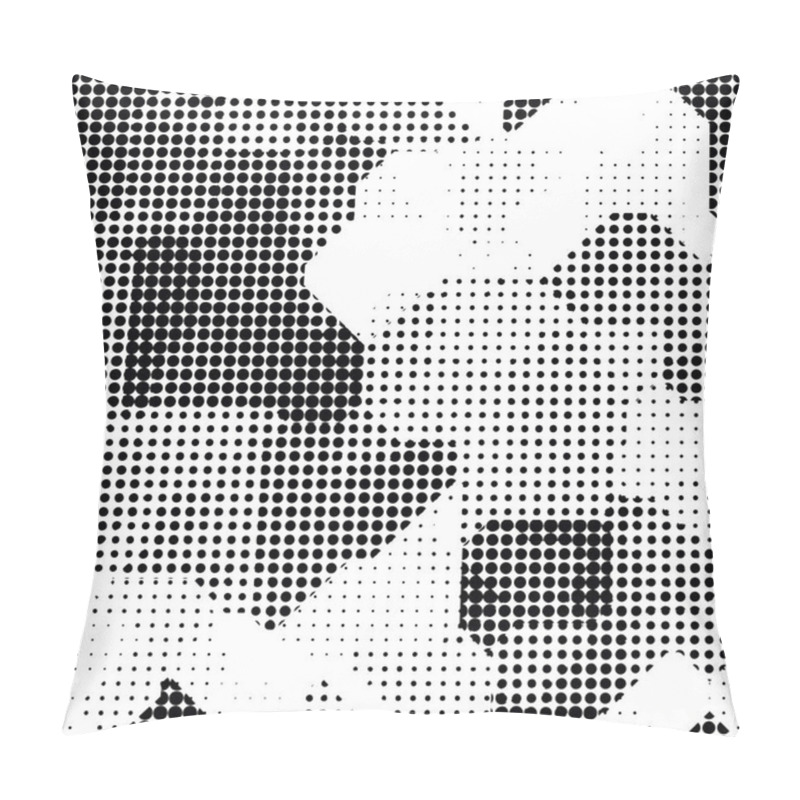 Personality  Modern Seamless Pattern With Dots Transition Halftone Pillow Covers