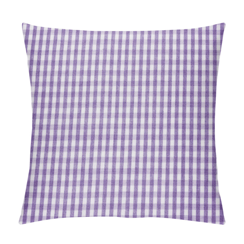 Personality  Violet And White Checkered Fabric Background Texture  Pillow Covers