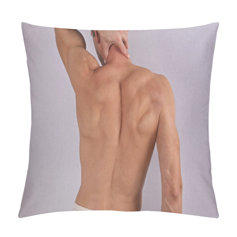 Personality  Male Waxing. Muscular Male Back, Torso, Chest And Armpit Hair Removal. Pillow Covers