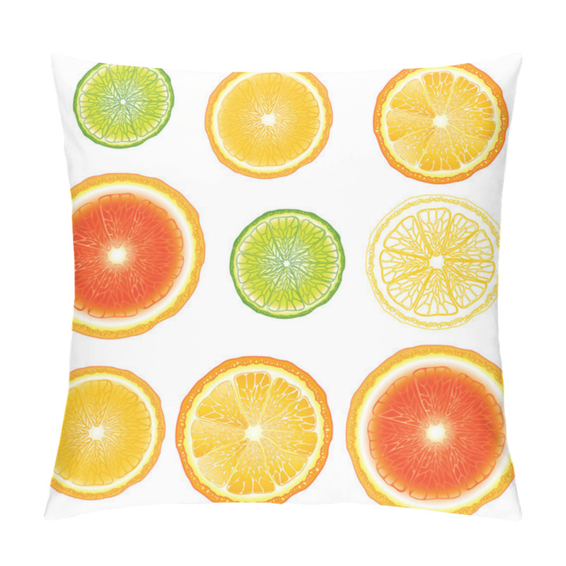 Personality  Citrus Seamless Pillow Covers