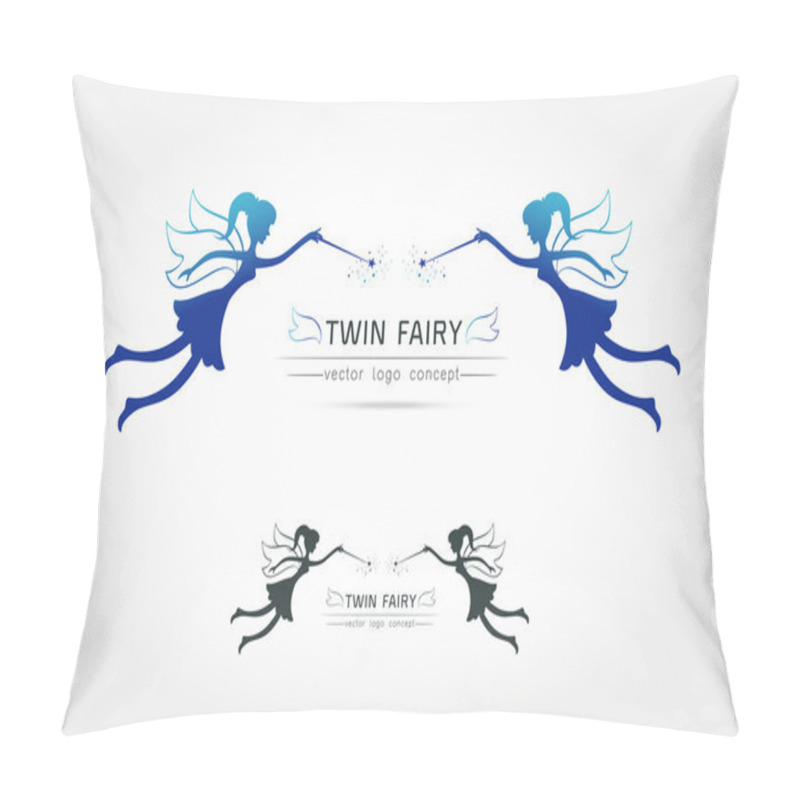 Personality  Twin Fairy Flying Logo  Pillow Covers