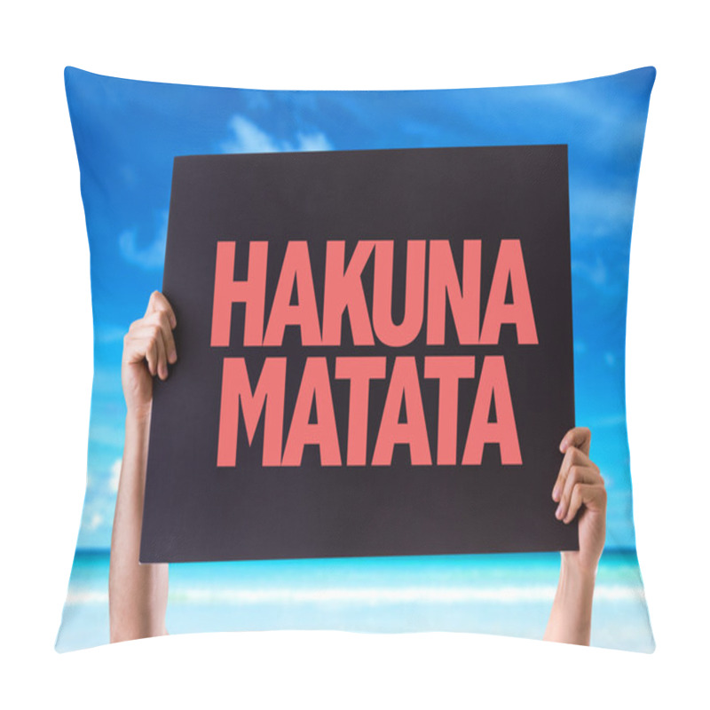 Personality  Hakuna Matata Card Pillow Covers