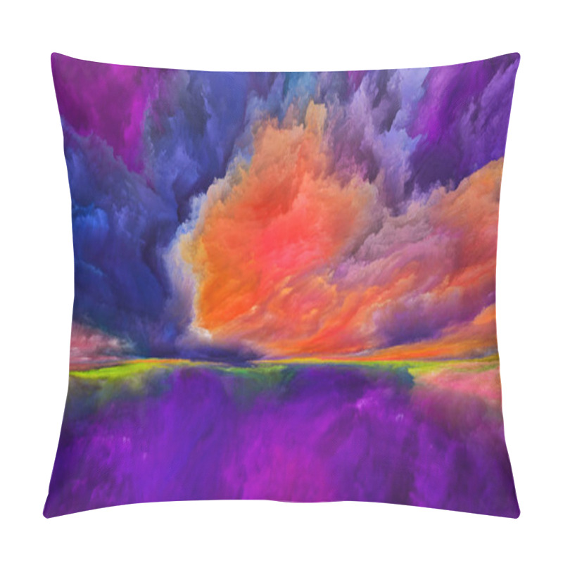 Personality  Energy Of Abstract Landscape Pillow Covers